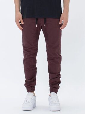 Zanerobe Sureshot Burgundy Drawstring Joggers